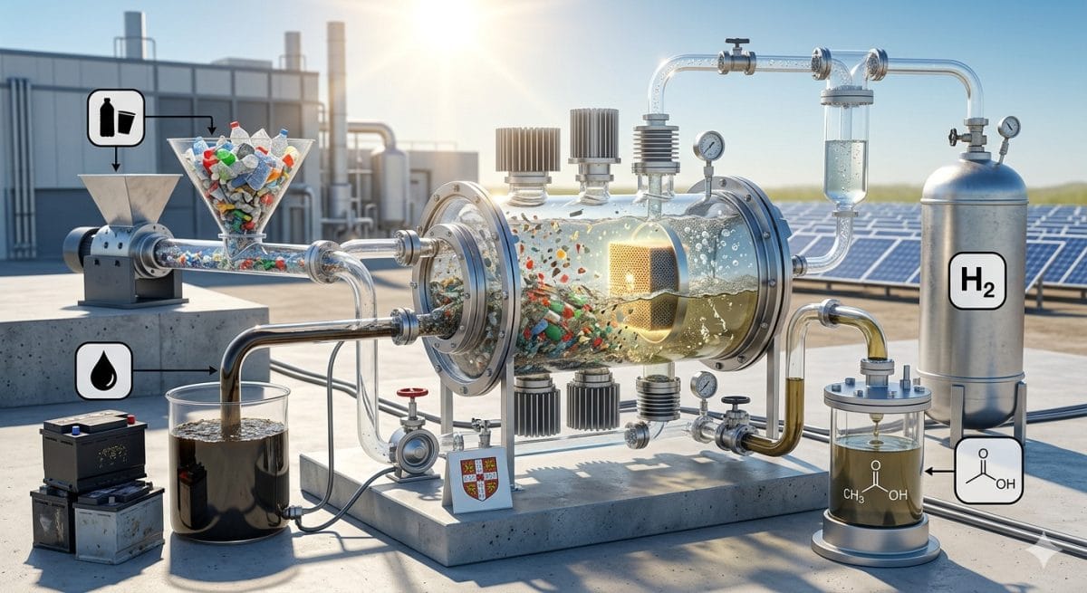 Recyklácia 2.0: Staré autobatérie a plastové fľaše menia vedci na palivo budúcnosti solárny systém vodík