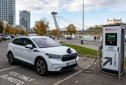 škoda vracia elektrinu do siete