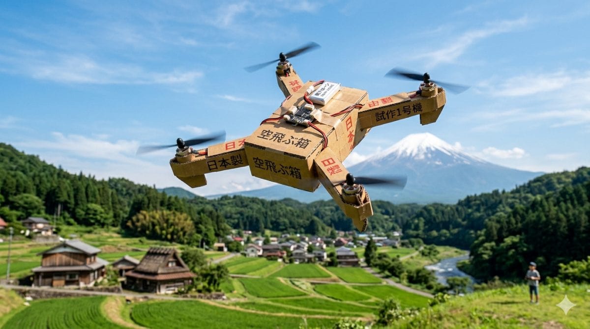 dron z kartona