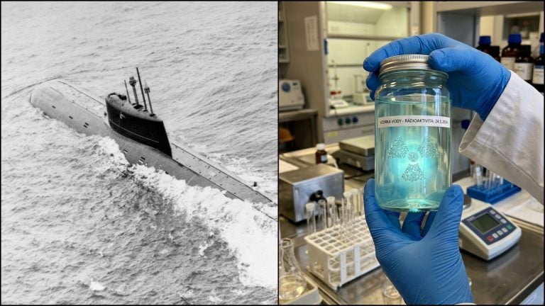 ponorka a rádioaktívna voda