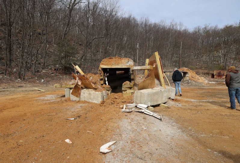 Odpálený bunker drony hlavica