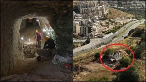 Jeruzalem Izrael záhadný tunel nález