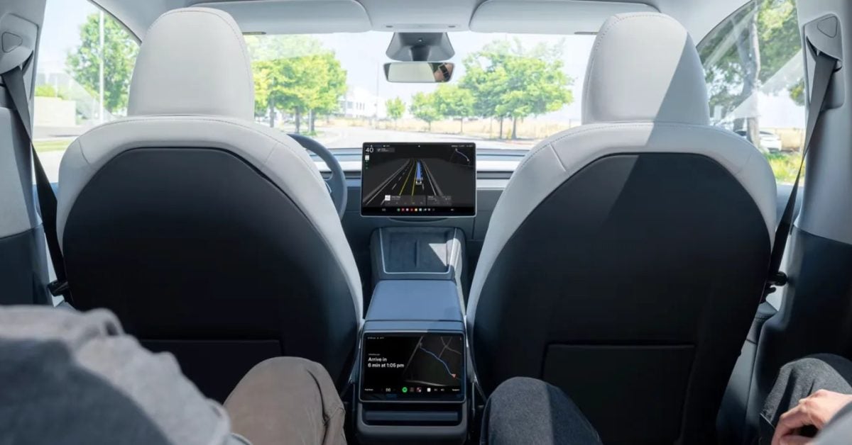 Vizualizácia Tesla Robotaxi vozidla