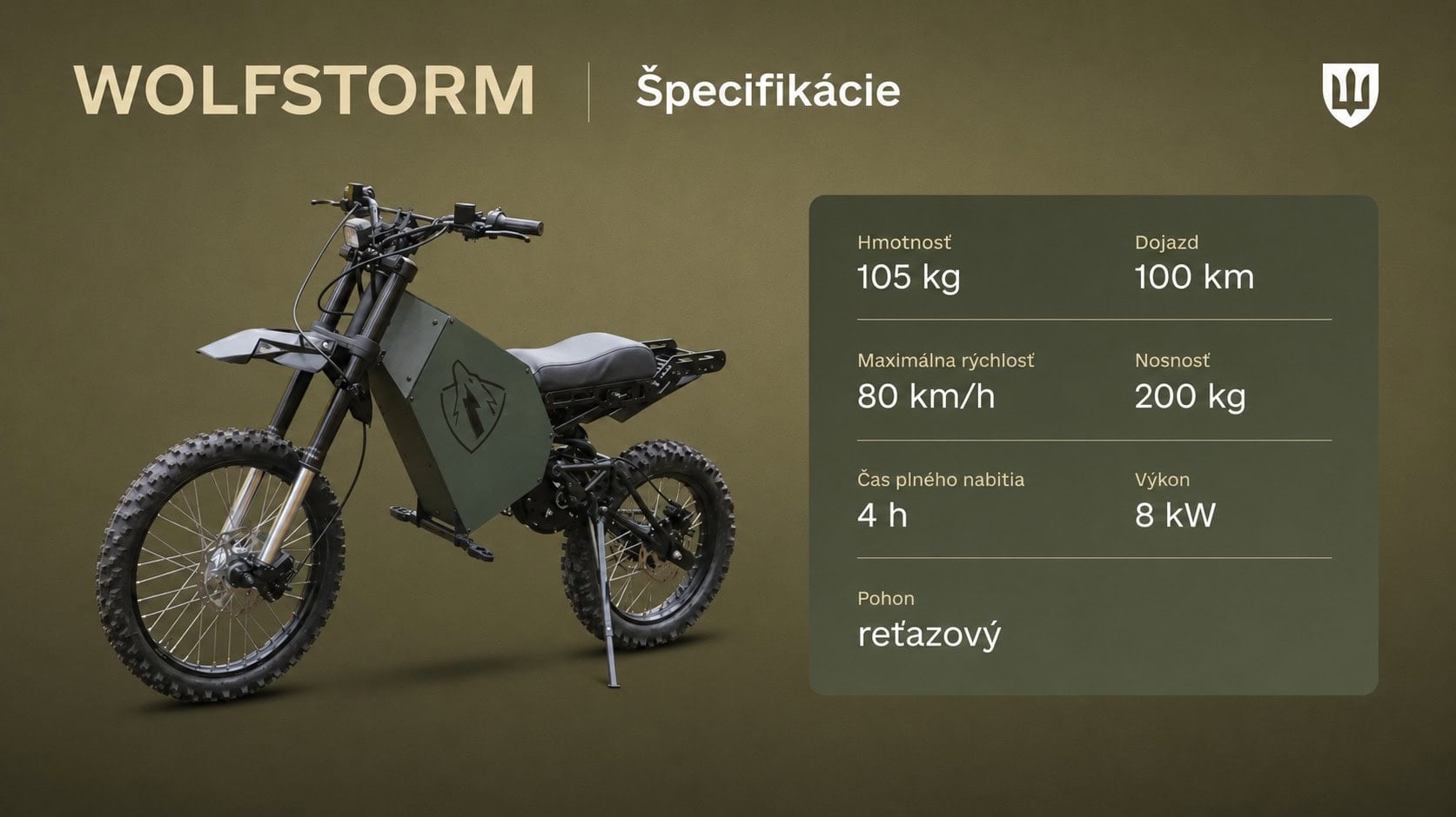 Elektrická motorka na Ukrajine proti Rusku