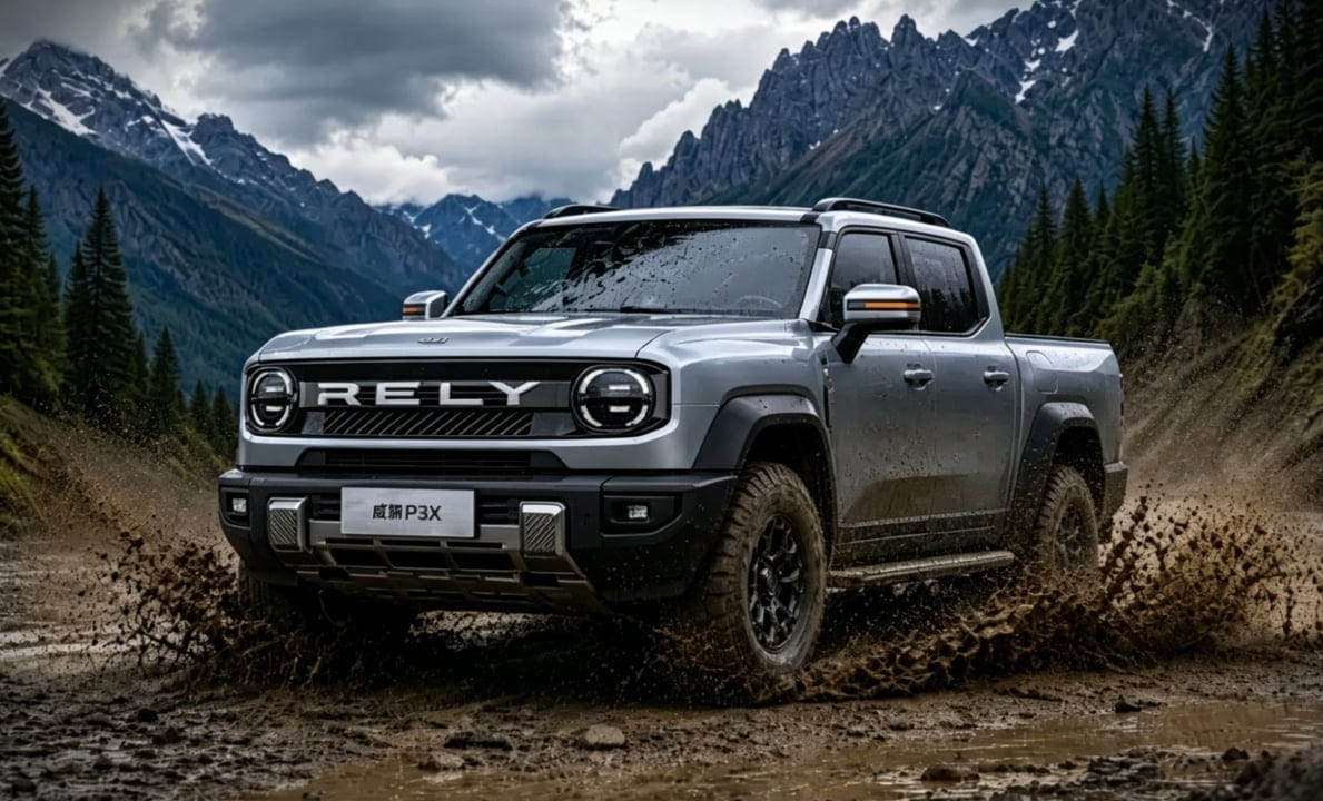 Chery Rely P3X naftový plug-in hybridný pickup