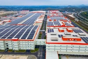 Battery manufacturing plant assembly line