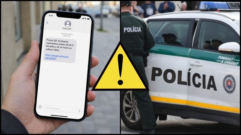 falošné sms doprava polícia pokuty