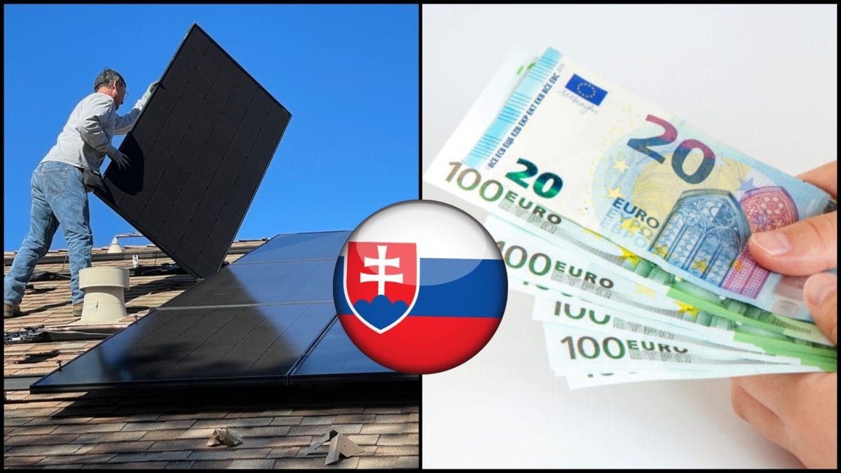 Fotovoltika solárna energia panel slovensko peniaze euro