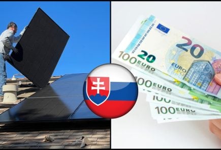 Fotovoltika solárna energia panel slovensko peniaze euro