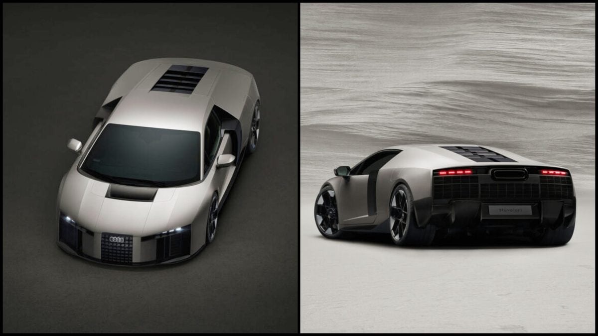 Audi Nuvolari hybrid supercar front profile