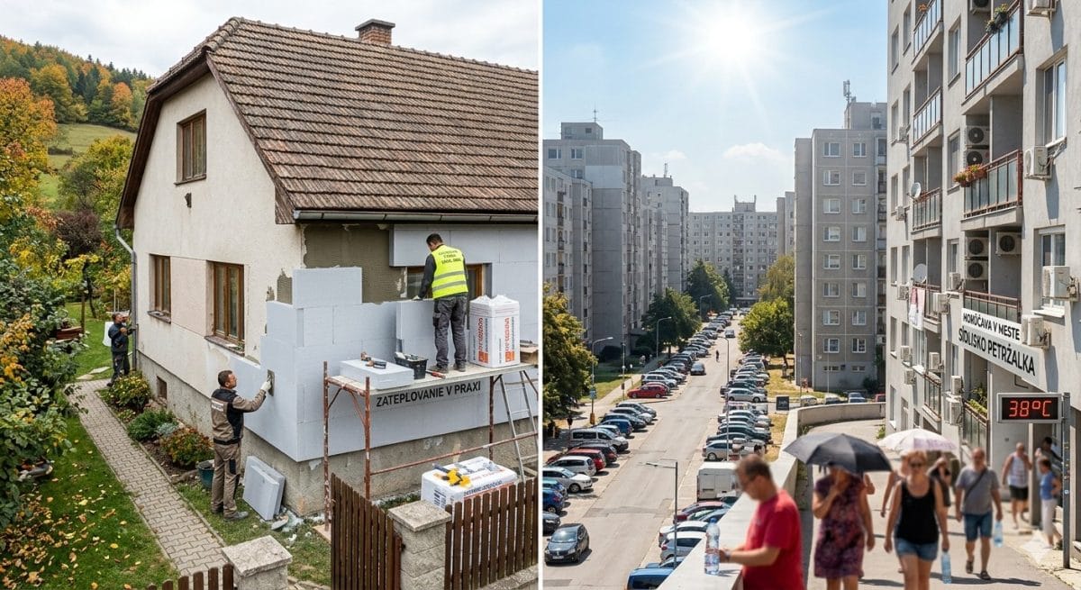 Vedci odhalili chybu, ktorá môže Slovensko stáť miliardy. Energetický problém zimy sa presunie na leto zatepľovanie rodinného domu a sídlisko
