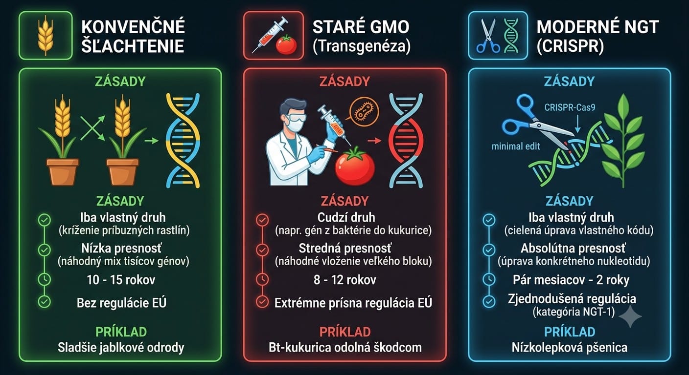 Ako sa mení DNA pri šľachtení a GMO?