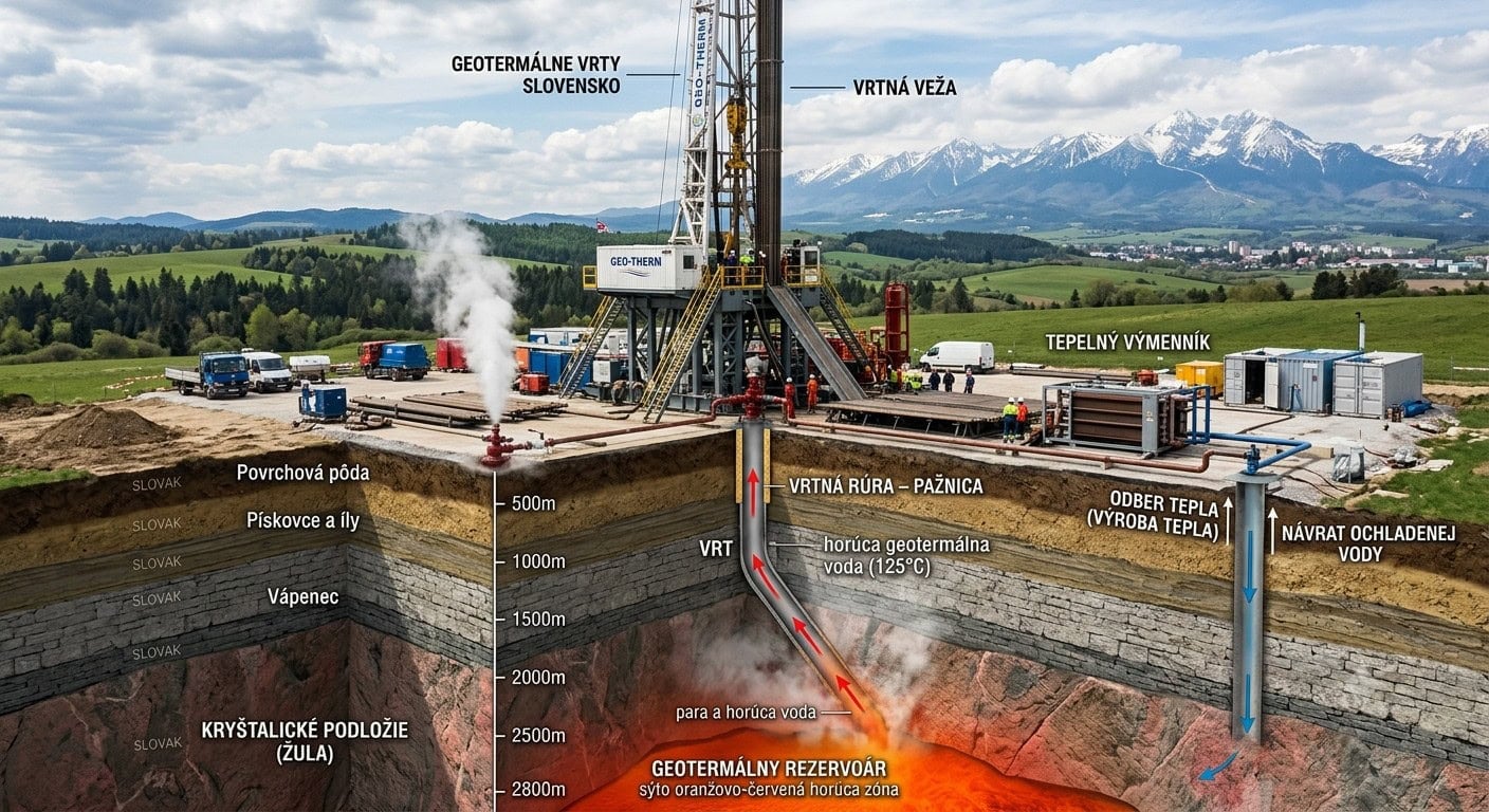 vysvetlená geotermálna energia