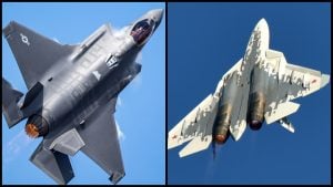 Stíhačka F-35 a Su-57.