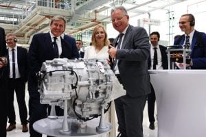 Výrobňa linka nového elektrického motora MEBeco pre koncern VW v maďarskom Gyori