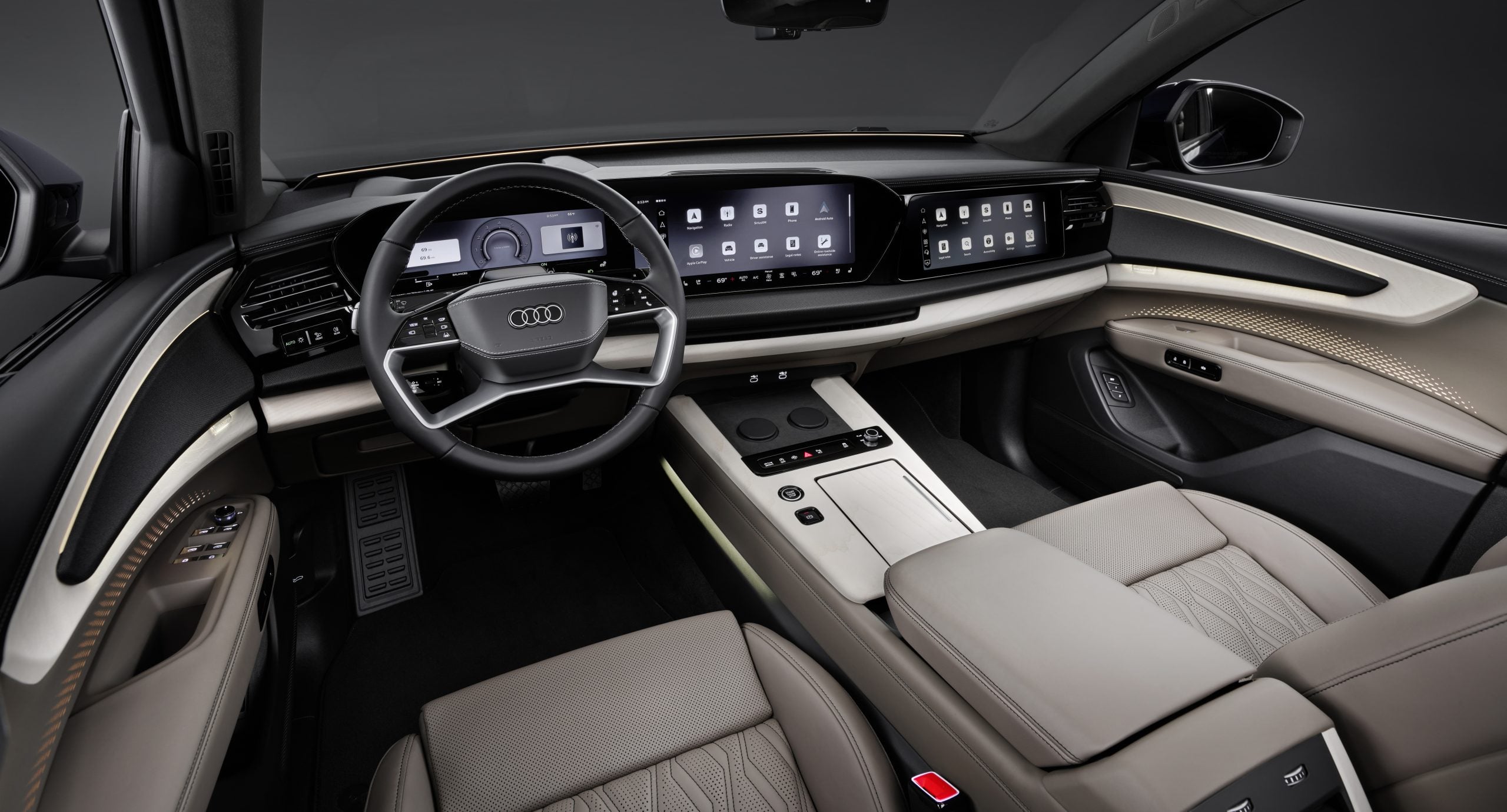Audi Q9 TDI nové luxusné auto interiér