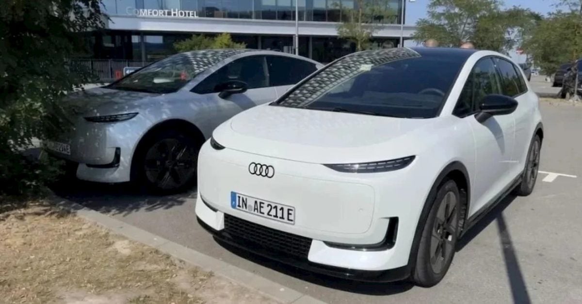 Prototyp Audi A2 e-tron v uliciach mesta