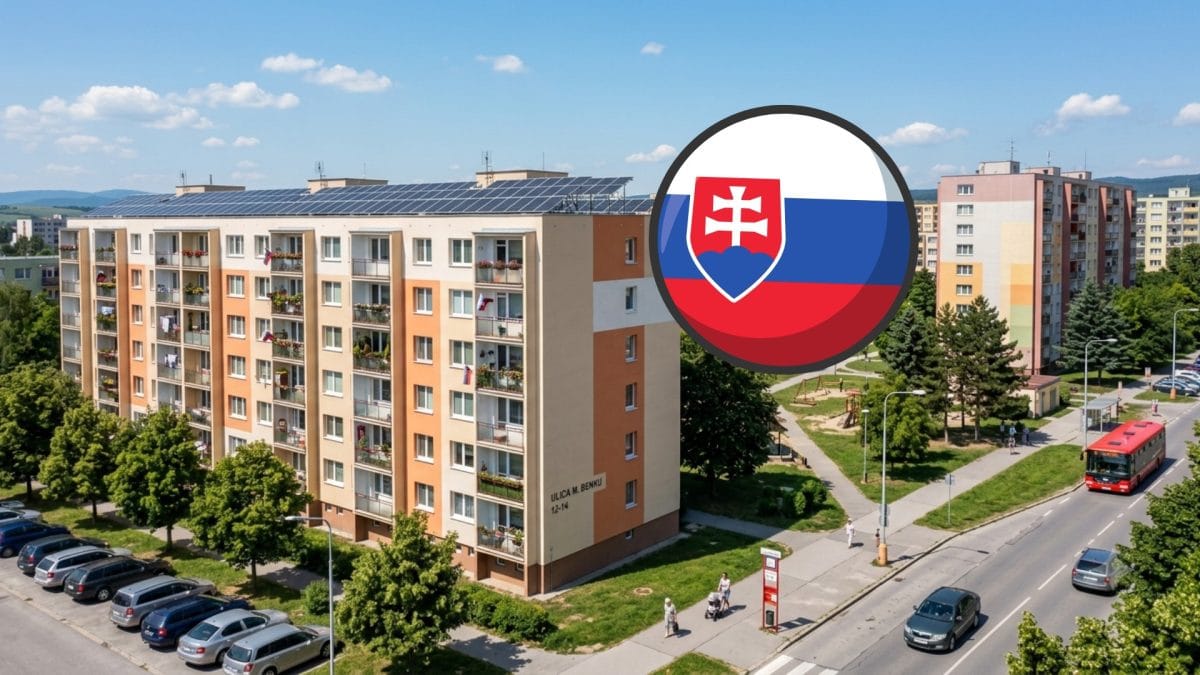 Bytovky môžu využiť elektrinu zo strechy oveľa lepšie. Zdieľanie energie na Slovensku mení pravidlá bytovka SR