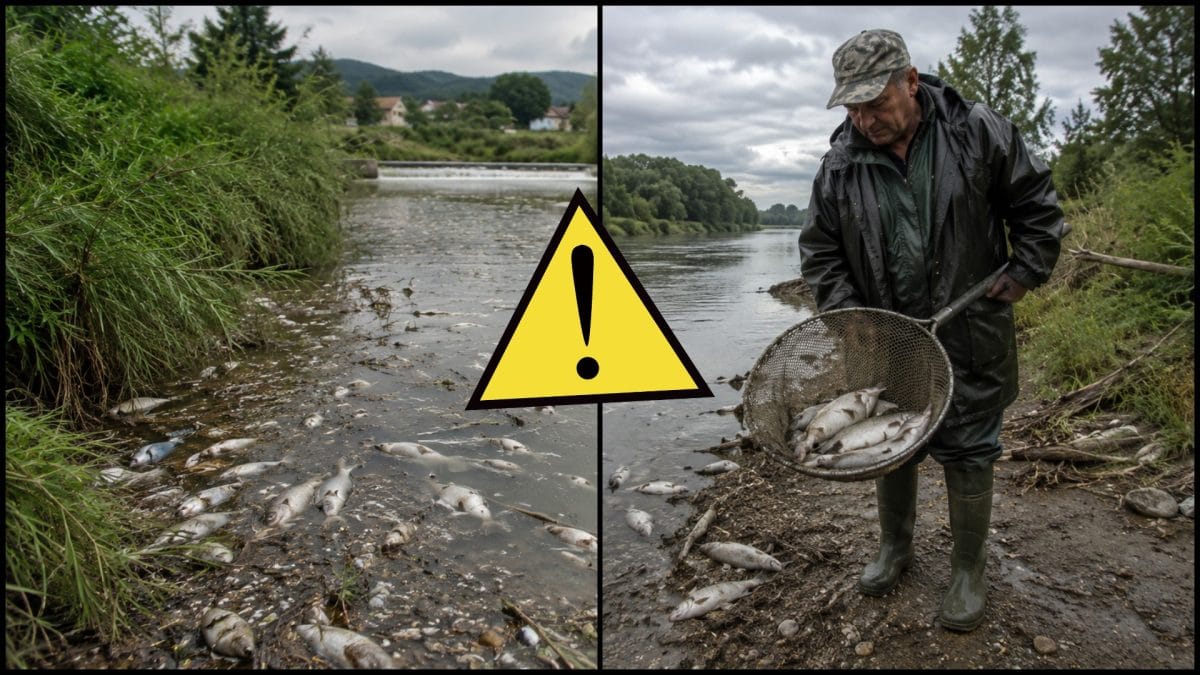 Mŕtve ryby rieka Nitra rybár varovanie