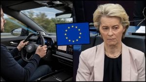 systém na sledovanie vodičov a Ursula Von der Leyen EÚ