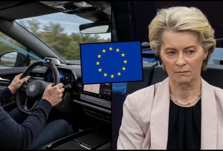 systém na sledovanie vodičov a Ursula Von der Leyen EÚ