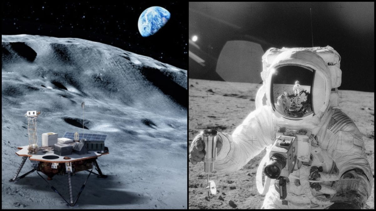 Mesačná pôda zrazu ožila. Vedci ju upravili tak, že v nej začala rásť neuveriteľná vec Mesiac povrch modul astronaut a pestovanie ryže
