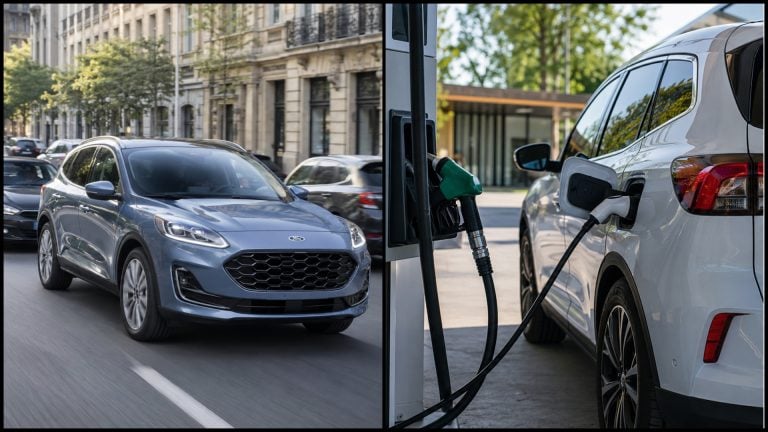 Ford Kuga plug-in hybrid nabíjanie