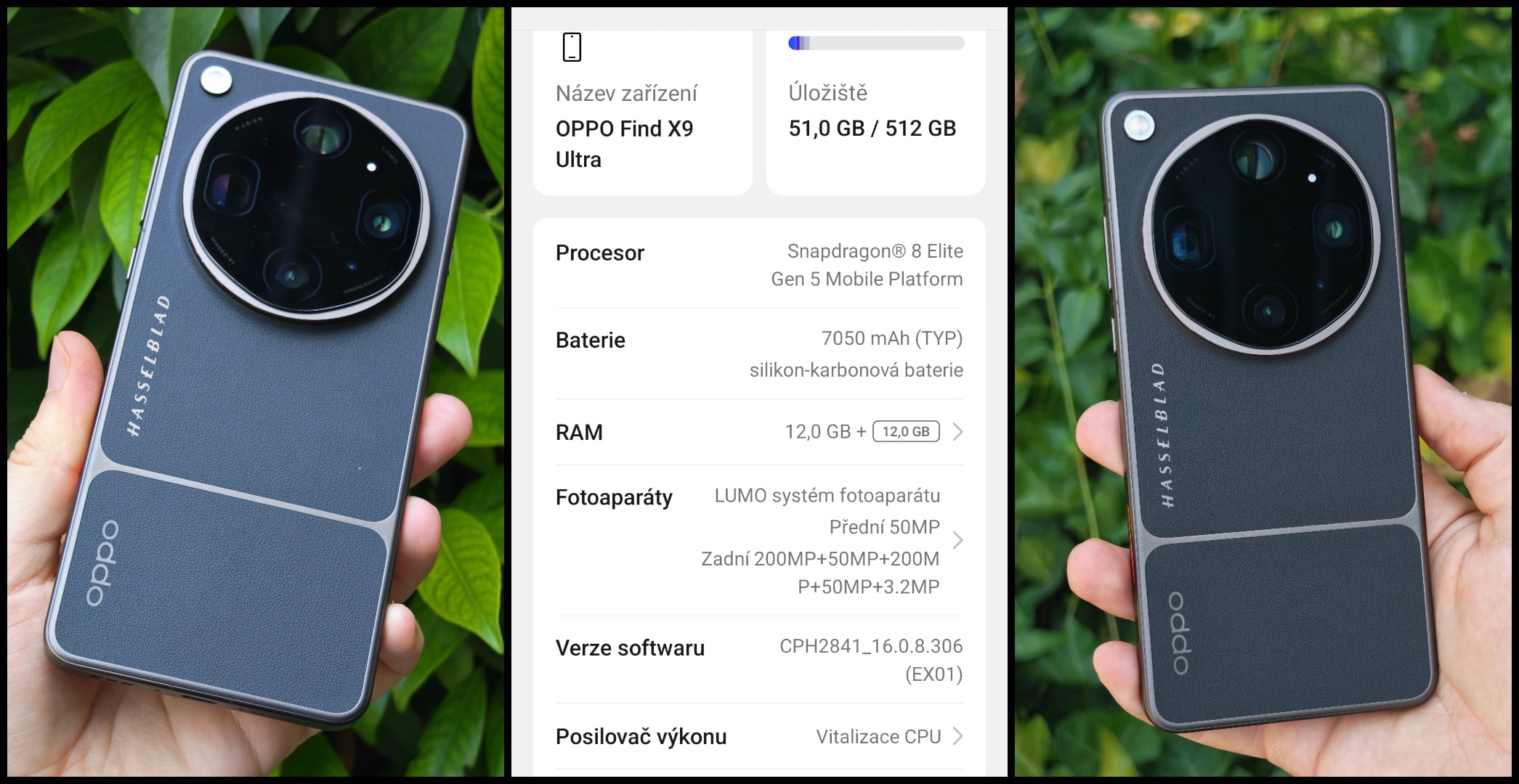 OPPO Find X9 Ultra celý softvér