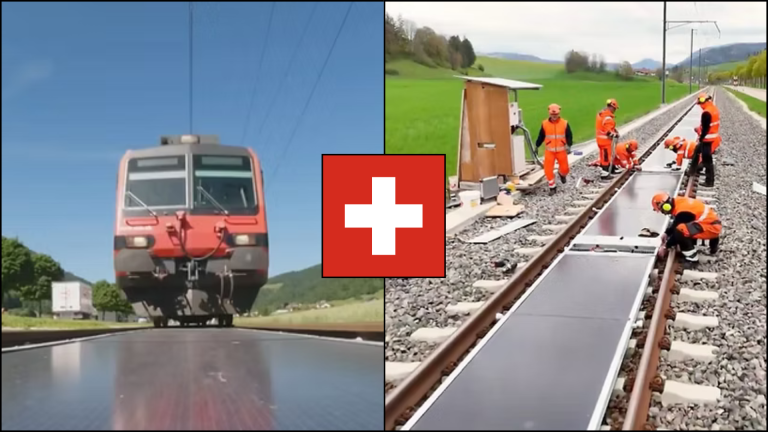 solarny panel kolajnice