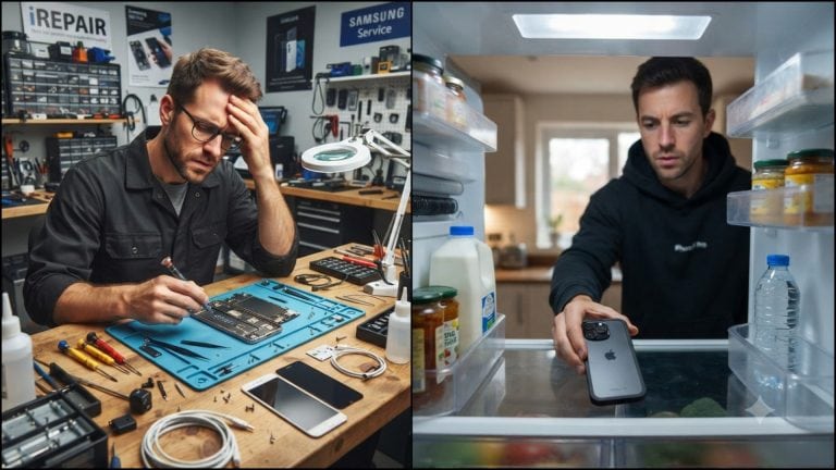 smartfon v chladnicke