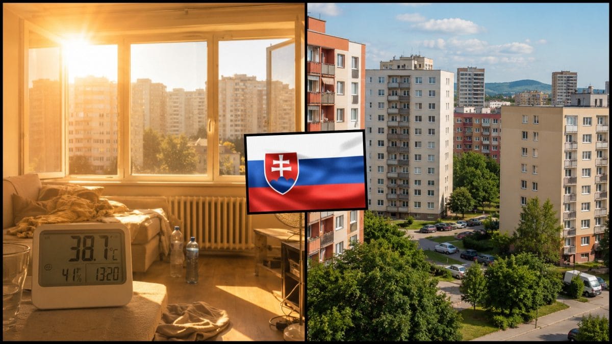 Horúci byt v lete na slovenskom sídlisku