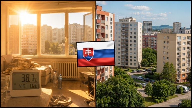 Horúci byt v lete na slovenskom sídlisku