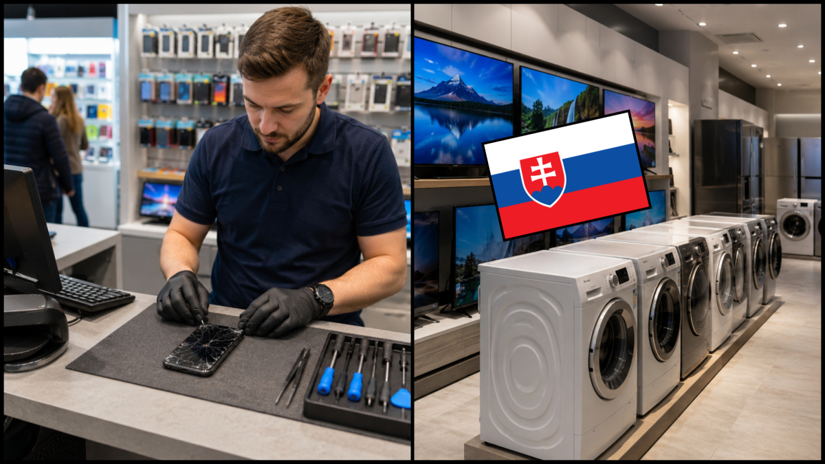 Slováci čoskoro získajú nové právo, ktoré sa výrobcom páčiť nebude. Týka sa mobilov, TV aj práčok Predajňa mobilov, oprava, televízory a práčky