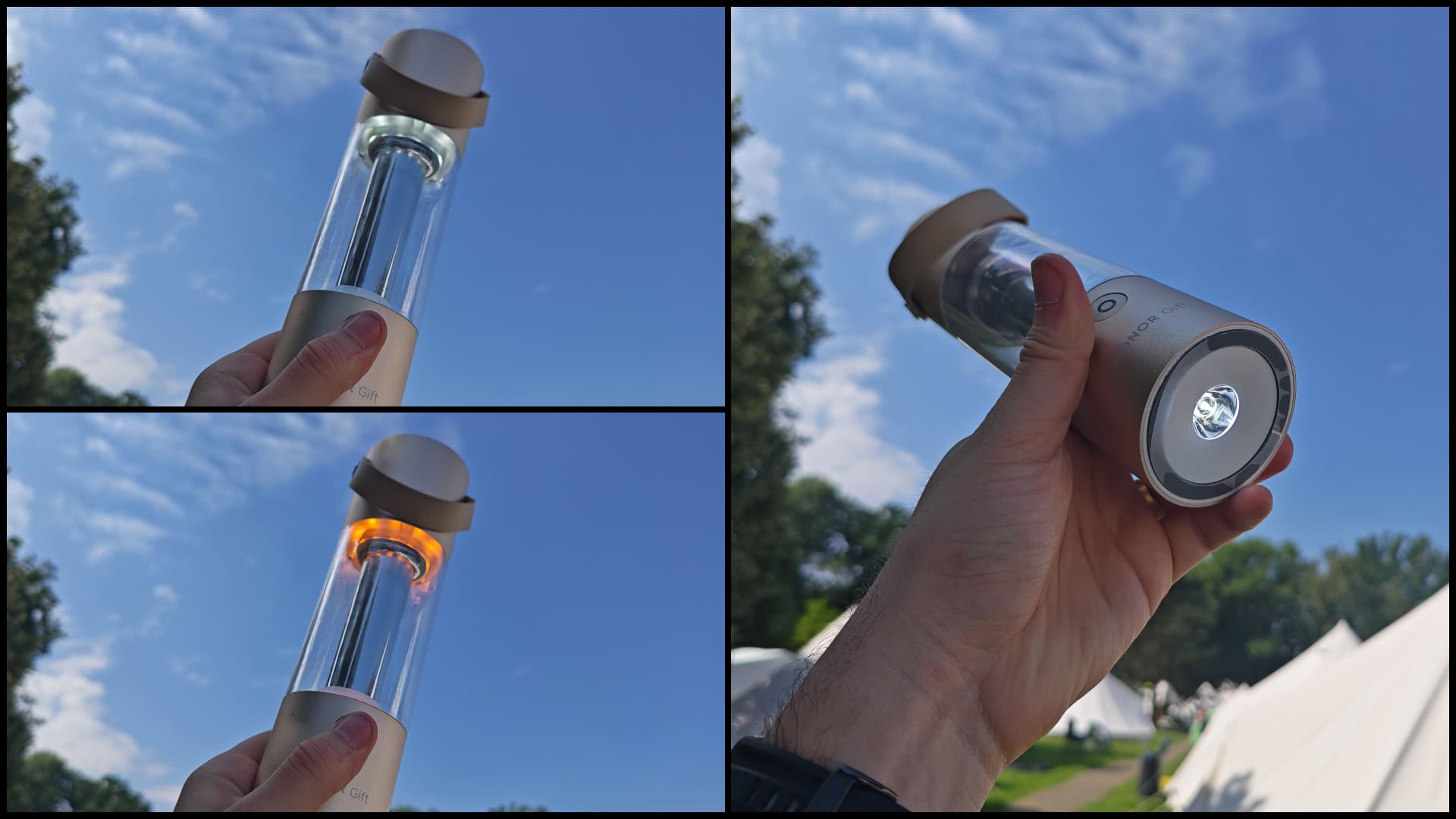 HONOR Gift svetlo a lampáš a reprák