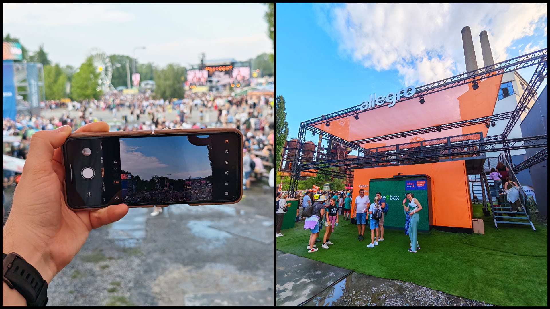 Motorola Razr Ultra 60 a Allegro Wishlist zóna na festivale