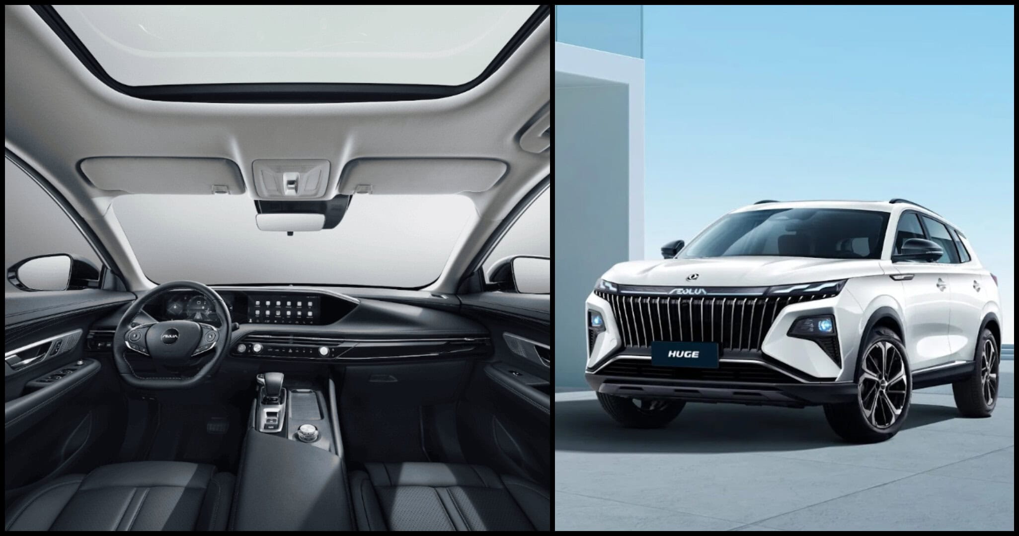 Dongfeng nové SUV HUGE interiér a predok