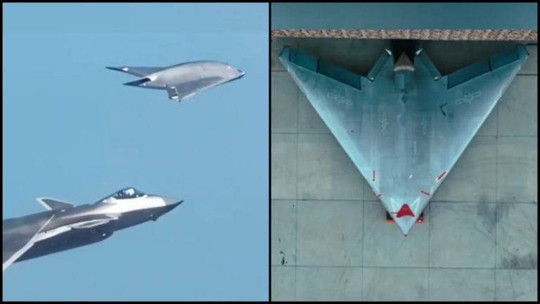 čínsky stealth dron v praxi
