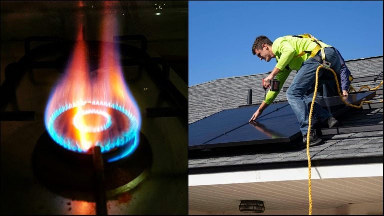 plyn a solarny panel