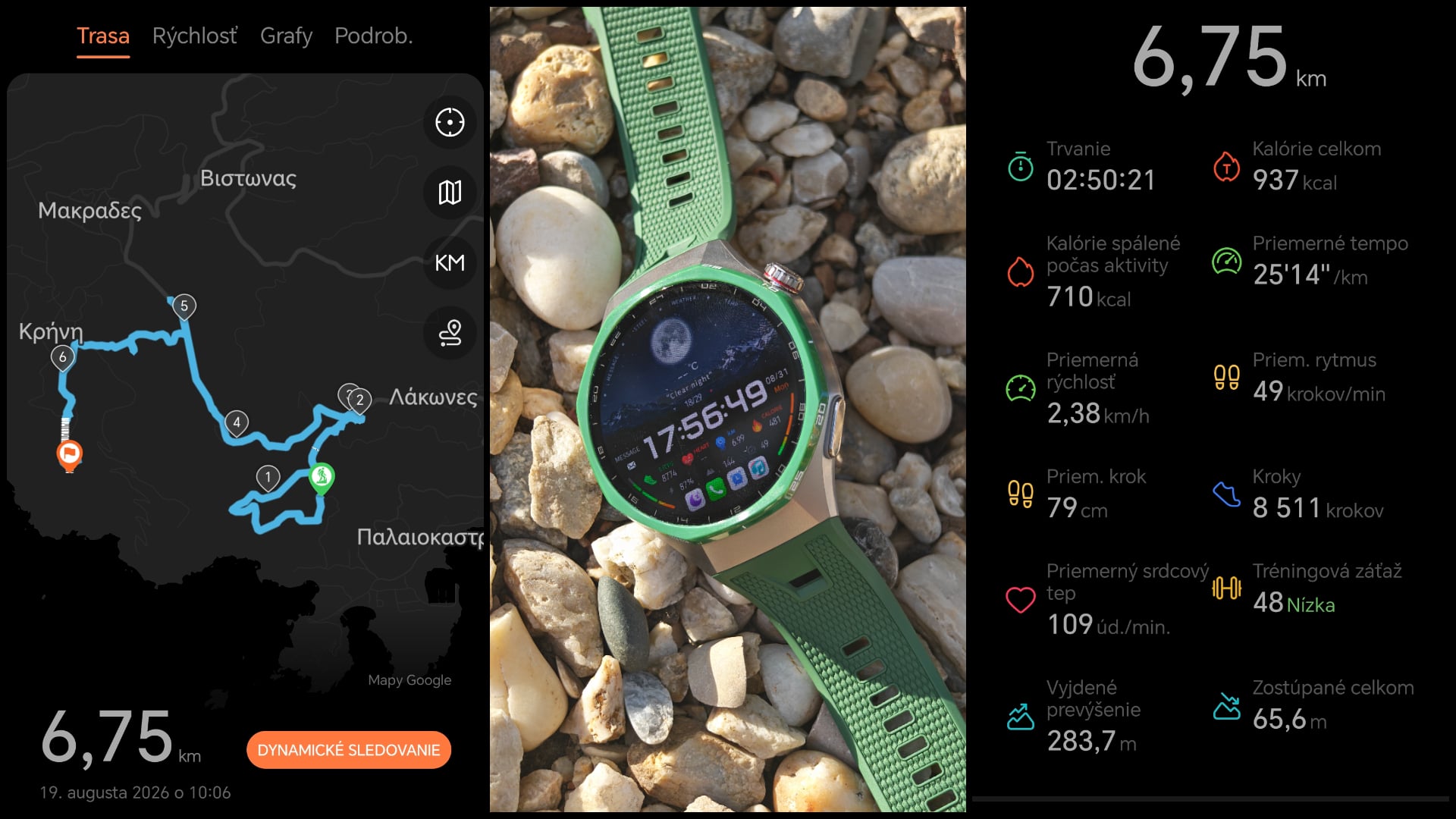 Horská turistika v Grécku s Huawei Watch GT 7 Pro