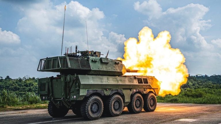 Taiwan ukázal novú ťažkú zbraň: 8-kolesový stíhač tankov zastaví inváziu z mora