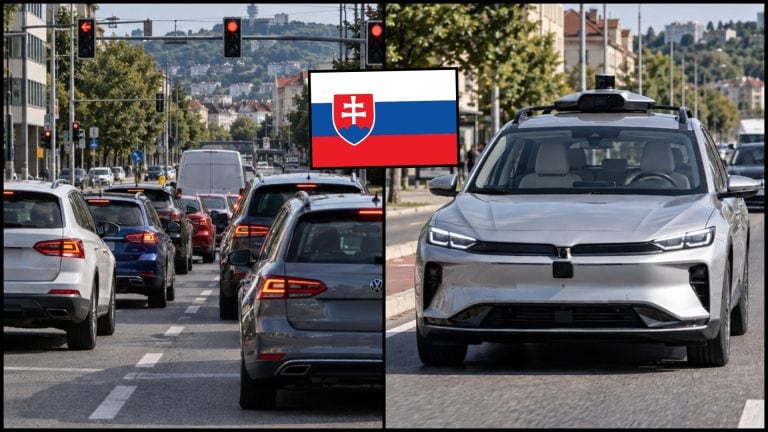 Premávka na Slovensku a autonómne auto bez vodiča na ceste