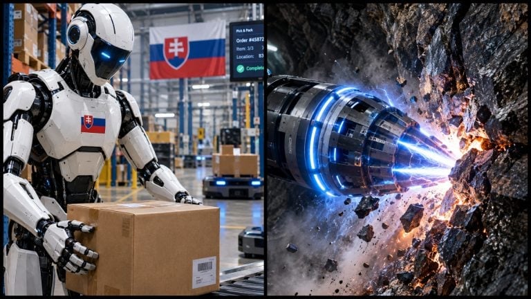 Humanoidný AI robot, vŕtanie