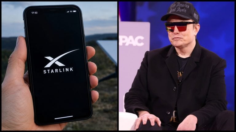 Starlink, smartfón, Elon Musk