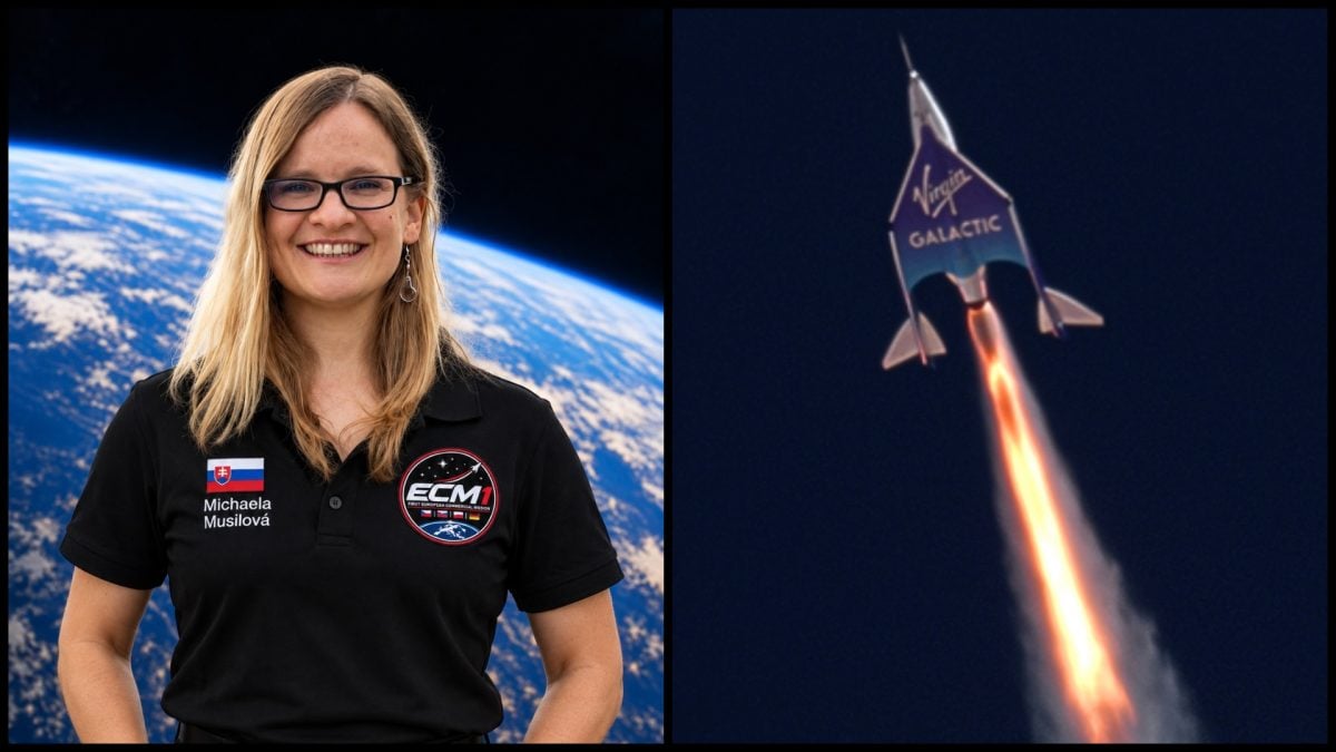 Dr. Michaela Musilová, suborbitálne lietadlo firmy Virgin Galactic