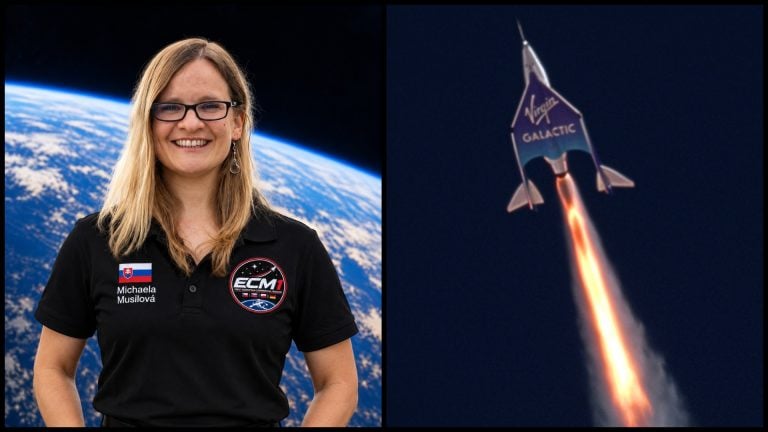 Dr. Michaela Musilová, suborbitálne lietadlo firmy Virgin Galactic