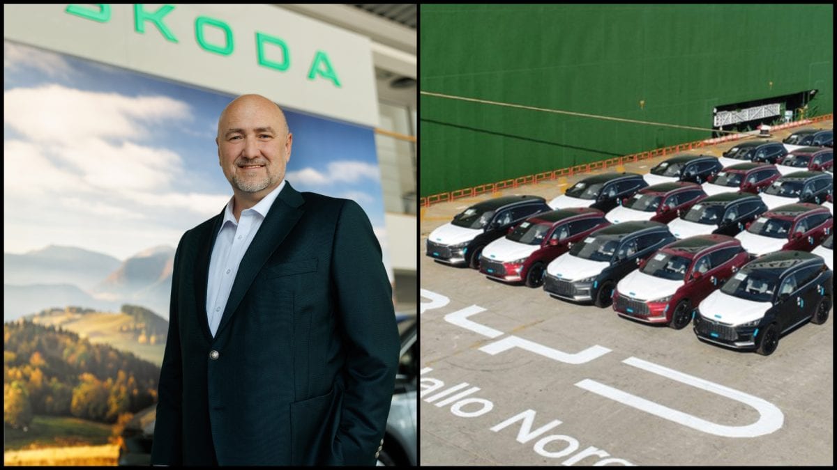 Škoda Auto Slovensko riaditeľ Jan Prochádzka a BYD autá