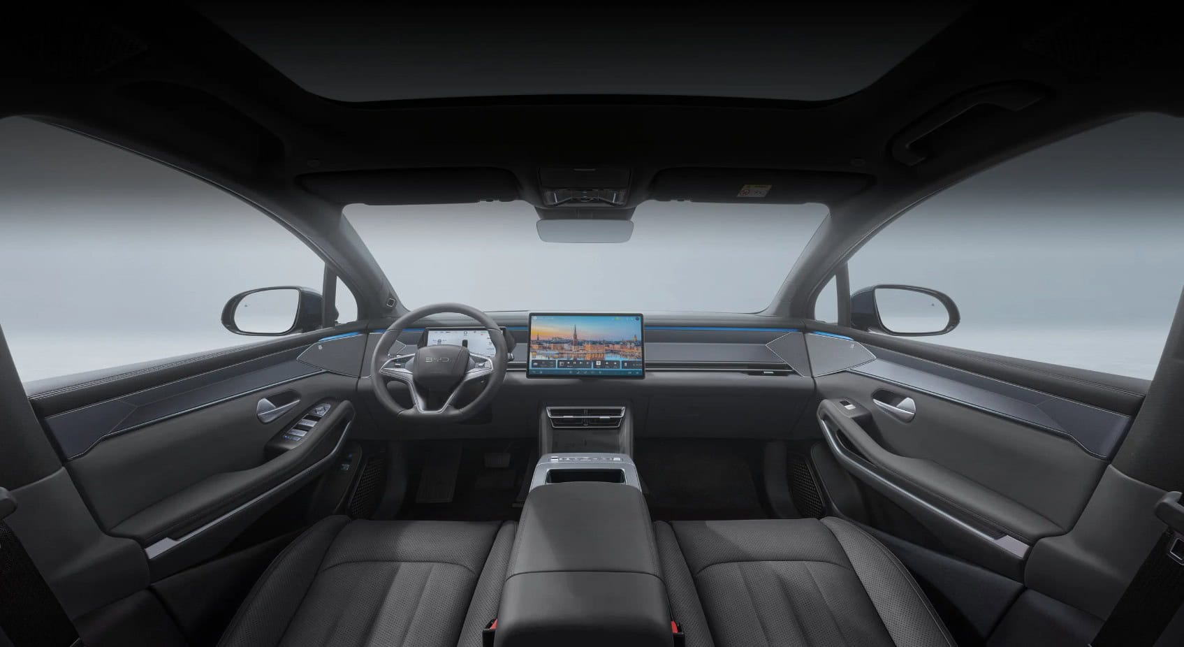 BYD Atto 8 v Európe interiér auta